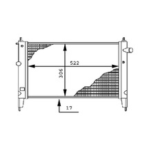 Mahle Cr446000s Radyatör Astra F 1.4ı- 1.6ı Klimasız Mek 522x306x17 1300112- 90469375- 1300154- 1300140