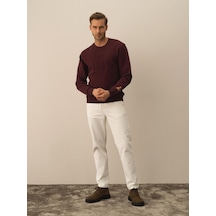 Xint Bordo Pamuk Dokulu Regular Fit Sweatshirt 300306