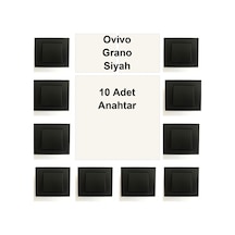 Ovivo Grano Siyah 10 Adet Anahtar