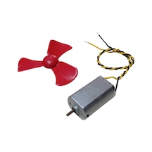 15cm Kablo Lehimli Dc 3-6v Motor Ve Pervane Seti Hobi Oyuncak Elektrik Deney Motoru