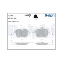 Skoda Octavia 4 Arka Fren Balatasi 2020-2024 Delphı Lp2490