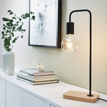 Tvarhand Masa Lambası Bambu Tabanlı Siyah 47 Cm Dekoratif Lambalar