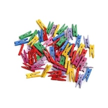 Renkli Ahşap Mandal Seti 2.5 Cm 100'lü