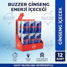 Buzzer Ginsengli Enerji Içeceği +18 - 12'li Ekonomik Avantaj Set