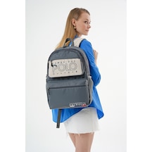 Cambridge Polo Club Ergonomik Unisex Ortaokul Çantası gri