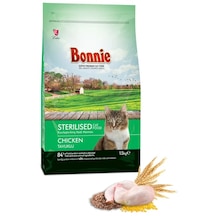 Bonnie Sterilised Tavuklu Kısırlaştırılmış Yetişkin Kedi Maması 1500 G