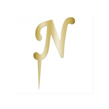 Sarı - 731 - Renkli Harf Pasta Ve - Nazblsmm - Kek Pleksi Tüm Yaşlar