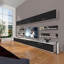 Decoraktiv Eko 8y Slm Tv Ünitesi Tv Sehpası Beyaz - Siyah