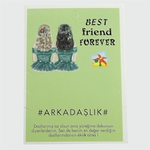 Ilkeshop 3lü Arkadaşlık Bileklik Kartı-yeşil Çok Renkli