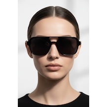 Glazento Premium Siyah Kemik Çerçeve Güneş Gözlüğü Unisex