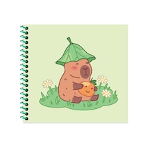 Capy 16 15 50 Yp. Çiz. Spiralli Sert Kapak Defter - Yeşil Çok Renkli
