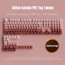 Mekanik Klavye Keycaps Seti- 130 Tuş Pbt Çift Baskılı-alttan Baskılı Gradyen Renkli