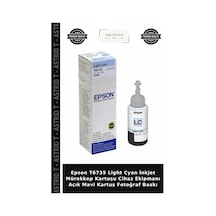 Epson T6735 Light Cyan İnkjet Mürekkep Kartuşu Cihaz Ekipmanı Açık Mavi Kartuş Fotoğraf Baskı