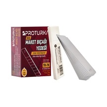 18mm. Maket Bıçağı Yedeği 100 Adet 10 Paket