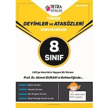 Tetra Yayınları 8. Sınıf Lgs Türkçe Deyimler ve Atasözleri Soru B