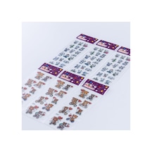 6 Adet Kabartmalı Yapışkan Sticker, Sevimli Panda Ve Ayılar