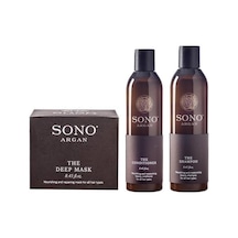 Sono Argan Şampuan 250 Ml+sono Argan Saç Kremi 250 Ml+sono Argan The Deep Maske 250 Ml
