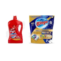 Bingo Yüzey Temzileyici 2,5 L +bulaşık Tableti 40'lı2'li Set Diğer