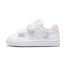 Puma Smash 3.0 Dino Çocuk Spor Ayakkabı Beyaz
