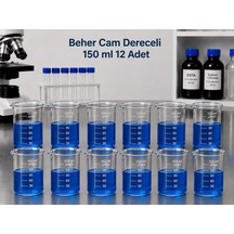 Beher Cam Dereceli 150 Ml 12 Adet