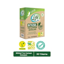Life by Fakir %100 Bitkisel Bazlı Doğal Toz Çamaşır Deterjanı 30 Yıkama 1500 G