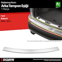 S-dizayn Opel Astra H Station Wagon Krom Arka Tampon Eşiği 2004-2013