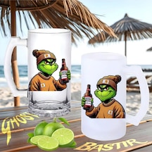 Grinch Buzlu Ya Da Buzsuz Bira Bardağı 043