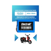 Rmg Moto Gusto Rapido Batarya Standart Kapasite Lifepo4 60v 18ah Elektrikli Motosiklet Bataryası