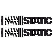 Static Sticker Etiket Siyah 20x5cm 2 Adet