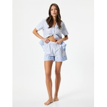 Koton Shorts-beyaz Desenli Beyaz