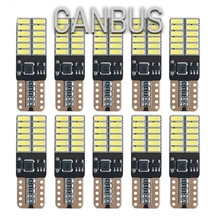 10 Adet T10 Led Park Plaka Tavan Ampulü 24 Ledli Beyaz Sadece 12 Volt Araçlar