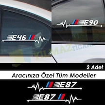 Bmw M Kalp Atış Ritim Oto Sticker E46 E90 E60 E39 E36 F30 F10 E70