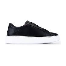 Tamer Tanca Erkek Hakiki Deri Siyah Sneakers & Spor Ayakkabı 1214 111 Erk Ayk Y26 Sıyah Dr