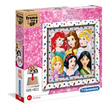 Clementoni 60 Parça Çerçeveli Disney Prensesler Çocuk Puzzle - Kı