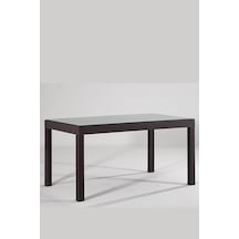 Rattan 90x150 Camlı Kahve Masa - Bahçe&balkon&teras Çok Renkli