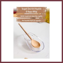 Storeşahin Akrilik Şeffaf Tezgah Üstü Kirli Kaşıklık & Kepçe Altlığı Shn0720