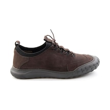 Bambi Kahve Nubuk Hakiki Deri Erkek Sneaker E01076378501
