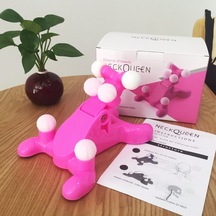 6 Noktalı Boyun Masaj Destek Yastığı Boyun Masaj Aleti Pembe