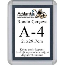 Tak Çıkar Rondo Çerçeve A4 21x30 Cm 1 Adet Açılır Kapanır Çerçeve Aç Kapa Çerçeve A4 Afiş Çercevesi