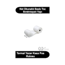 Termalrulo 56 Mm X 12 Metre Termal Kağıt Yazar Kasa Pos Rulosu Isıya Duyarlı Fiş Yazıcısı Uyumlu Ye