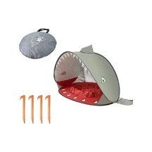 Havuzlu Bebek Plaj Çadırı Taşınabilir Katlanabilir Güneşlik Köpekbalığı Grisi Gri