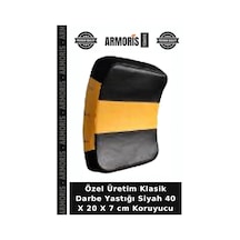 Özel Üretim Klasik Darbe Yastığı Siyah 40 X 20 X 7 Cm Koruyucu