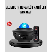Hubrendy Tekno Yıldızlı Projektör Galaxy Efektli Ayarlanabilir Renkli Atmosfer Lambası