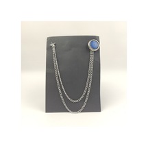 Çini Desenli Gümüş Ceket Iğnesi (540386168) Gümüş