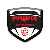 Punısher 3d Damla 2 Li Oto Sticker Logo 07