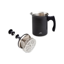 Jumbo Timeless Venti Siyah Çelik Süt Köpürtücü 400 Ml