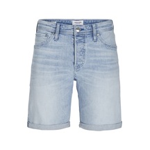 Jack & Jones Jack Jones Erkek Likralı Siyah Kot Şort 12269612 Mavi