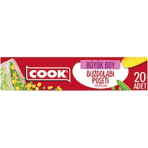 Cook Buzdolabı Poşeti Büyük Boy 30x45 Cm 20 Yaprak