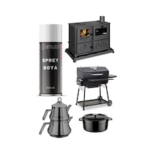 Siyah Isıya Dayanıklı 600° Fırın Sprey Boyası 400 Ml.