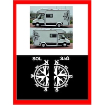Pusula Oto Sticker 2 Adet Sağ-sol 48 28 Cm